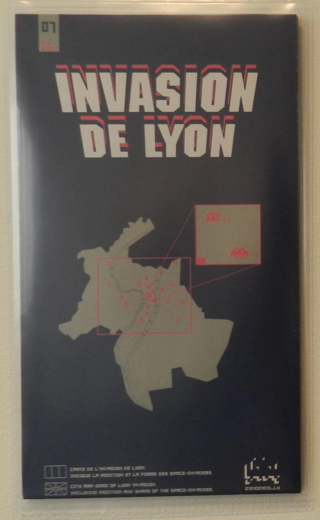 Invasion Map #07 Lyon by Space Invader | DogStreets