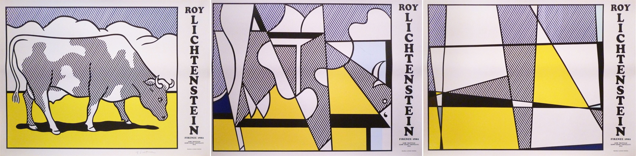 Roy Lichtenstein - Cow Going Abstract (C App 9) - Unsigned Edition