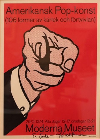 Roy Lichtenstein - Finger Pointing (C 126) - Poster Edition (D&O 6)
