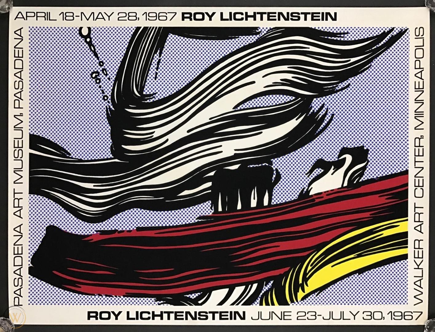 Roy Lichtenstein - Brushstrokes (C 45) - Poster Edition (D&O 19)