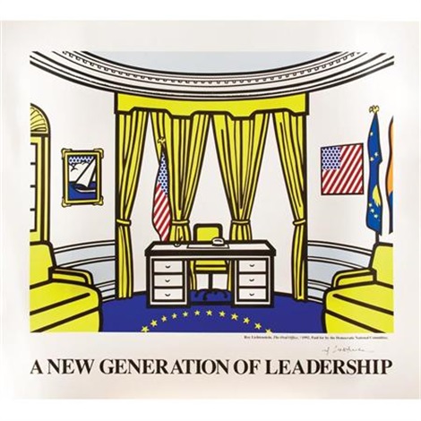Roy Lichtenstein - The Oval Office (C 277) - A New Generation of Leadership Poster (C III.40)