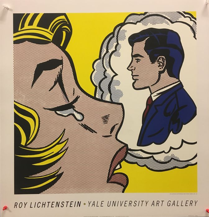 Roy Lichtenstein - Thinking of Him - Poster Edition