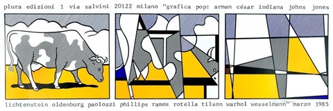 Roy Lichtenstein - Cow Going Abstract (C App 9) - Poster Edition (D&VO 136)