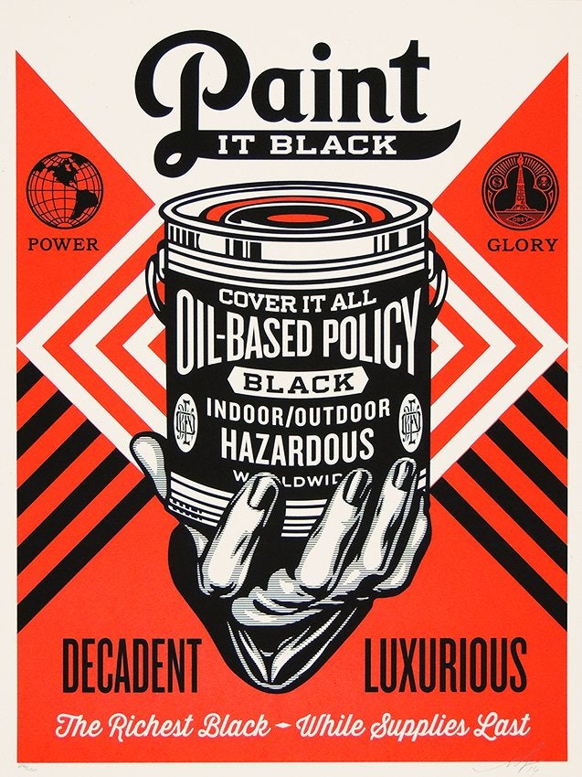Shepard Fairey - Paint It Black - Regular Edition
