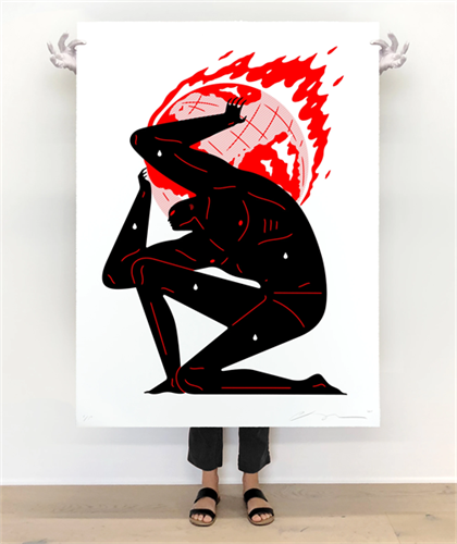 Cleon Peterson - World On Fire - Large Format - White