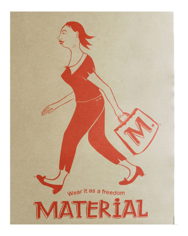 Margaret Kilgallen - Material Poster