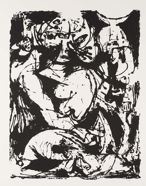 Jackson Pollock  - Untitled portfolio, 1951/1964 (Francis Valentine O'Connor, Eugene Victor Thaw and William S. Lieberman 1091-96) - Painting 22