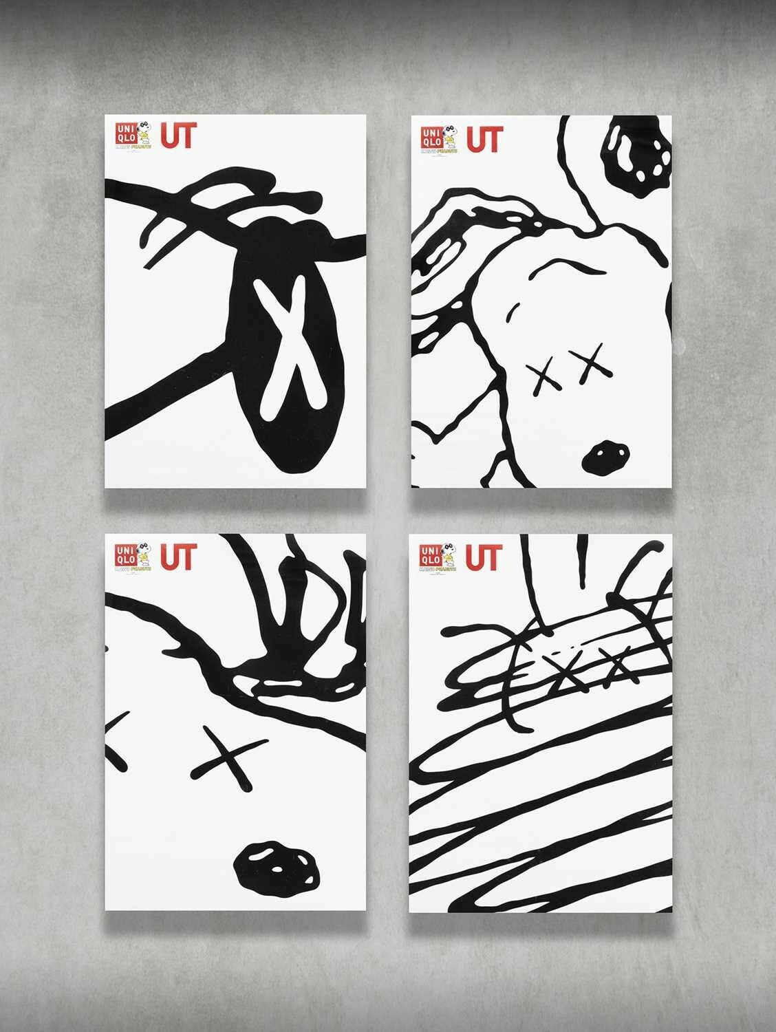 Kaws - Uniqlo UT KAWS x PEANUTS SNOOPY Poster - Set Edition