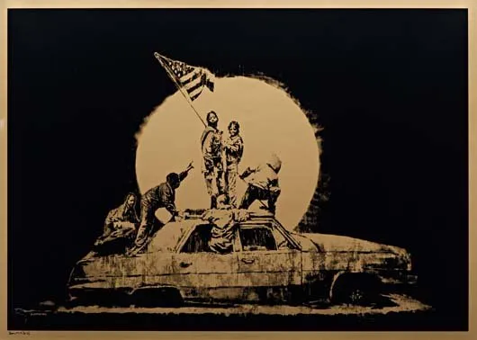 Banksy - Flag - Gold Edition (112)