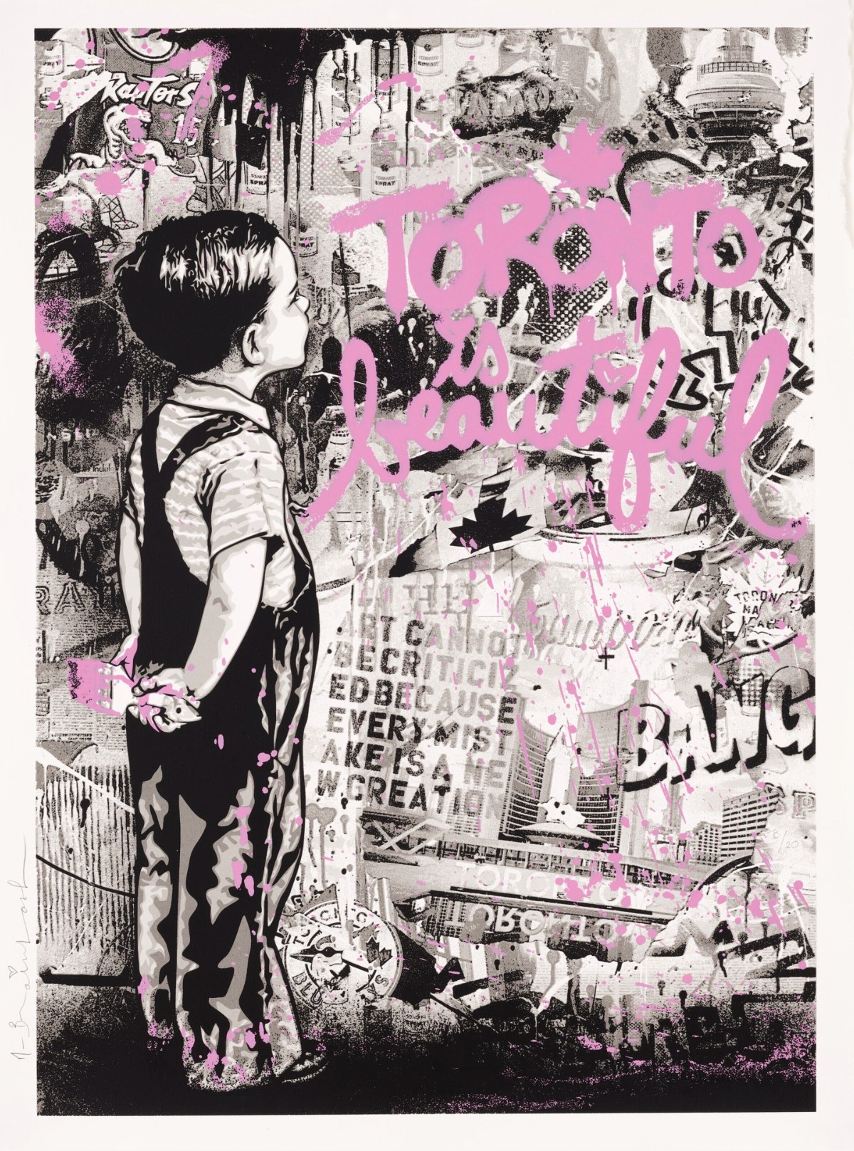 Mr Brainwash - Toronto Is Beautiful - Pink