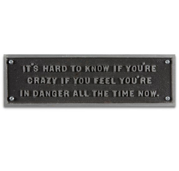 Jenny Holzer - Survival Series - it's hard to know...,