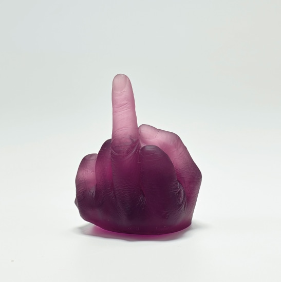 Ai Weiwei - Study of Perspective in Glass - Dark Violet