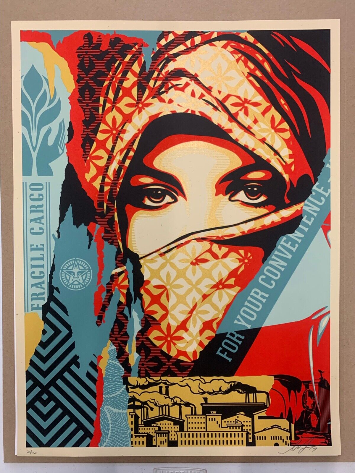 Shepard Fairey - Golden Future for Some - Golden Future