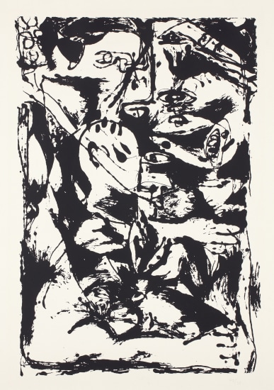 Jackson Pollock  - Untitled portfolio, 1951/1964 (Francis Valentine O'Connor, Eugene Victor Thaw and William S. Lieberman 1091-96) - Painting 29 (1093)