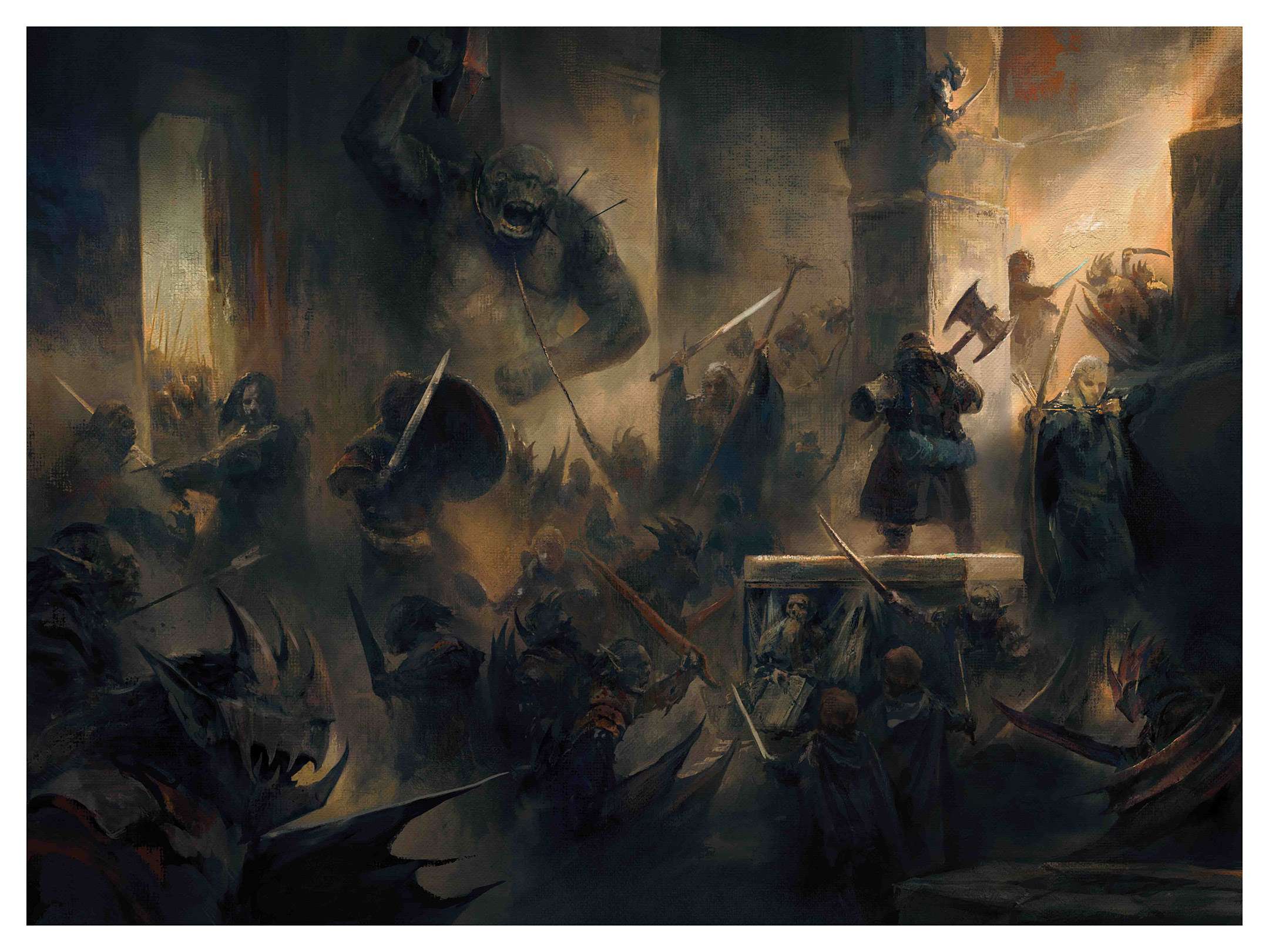 Karl Fitzgerald - THE LORD OF THE RINGS Showcase  - Balin's Tomb Acrylic Panel Print