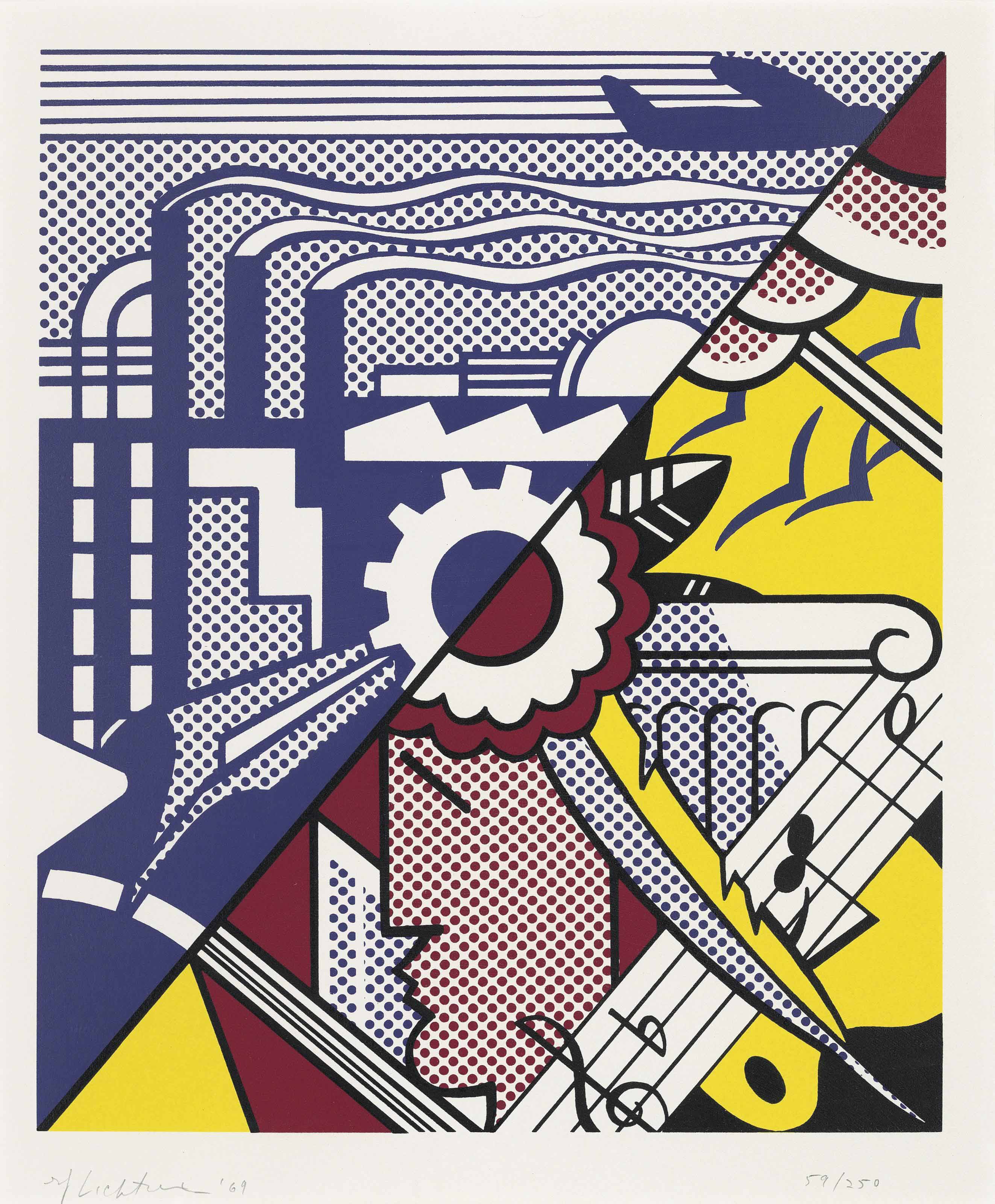 Roy Lichtenstein - Industry and the Arts (II) (C 86)