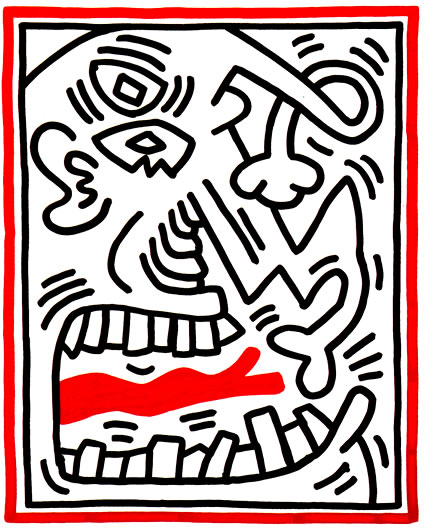 Keith Haring - Three Lithographs: 2 (Littmann P 38-41)