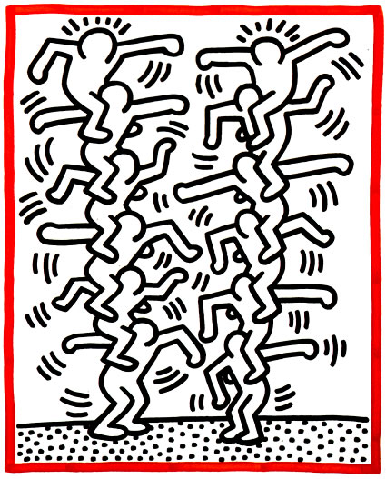 Keith Haring - Three Lithographs: 3 (Littmann P 38-41)