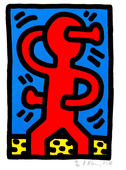 Keith Haring - Untitled A (Littmann P 74)