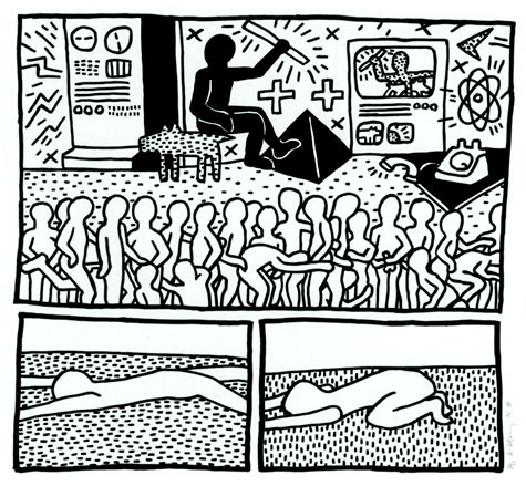 Keith Haring - The Blueprint Drawings 14 (Littmann P 176-182)