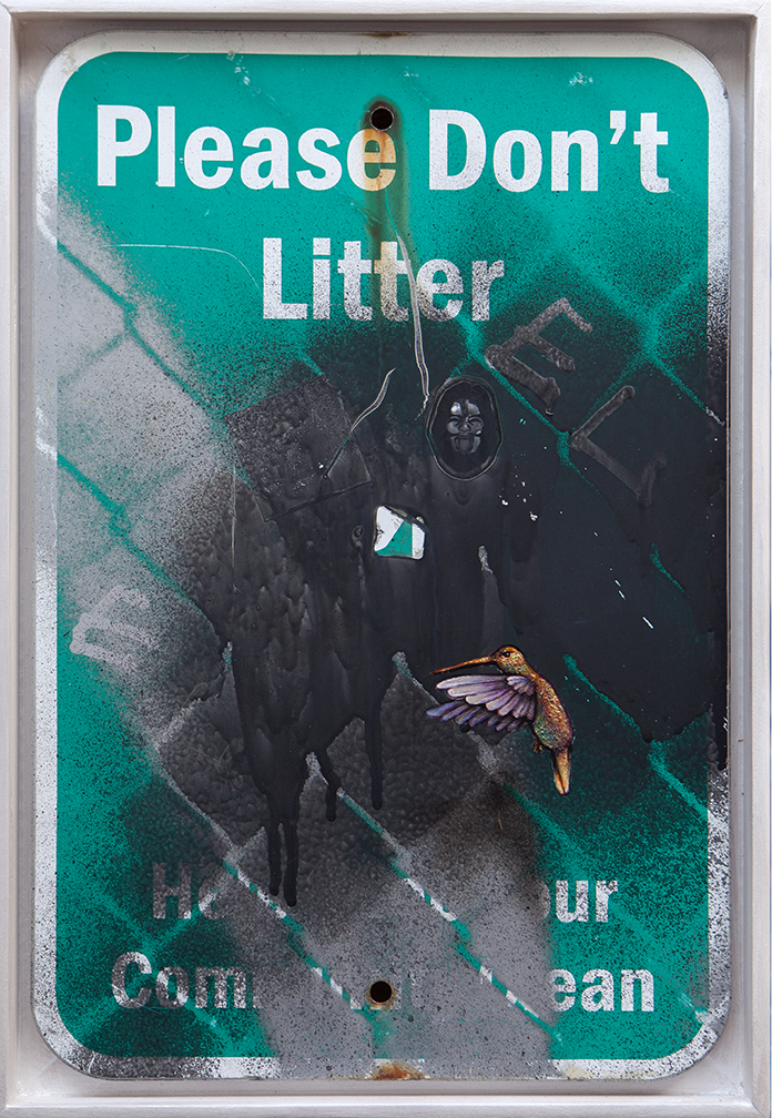 Dan Witz - Hummingbird (Please Don't Litter) - First Edition