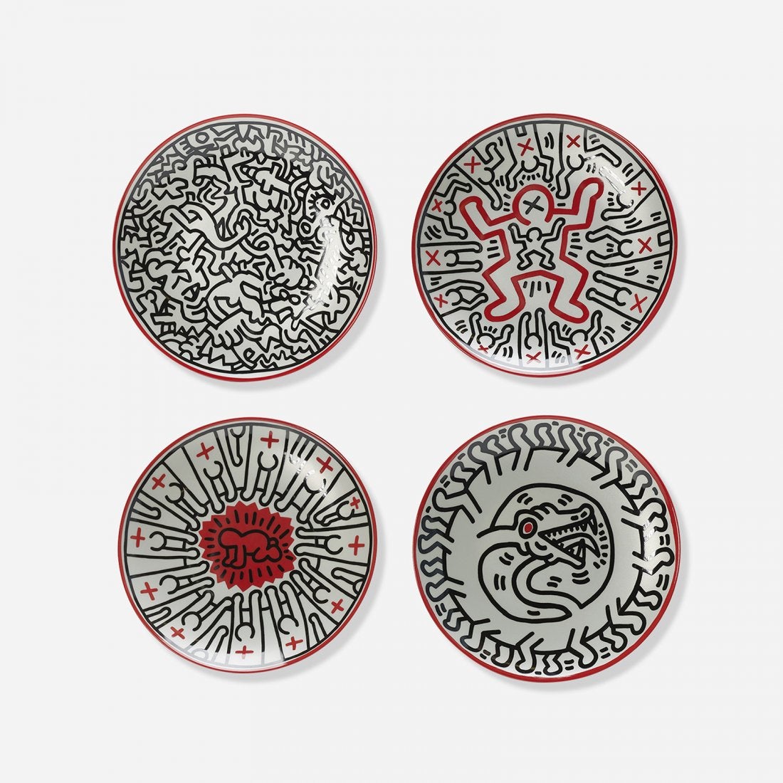 Keith Haring Porcelain Plates