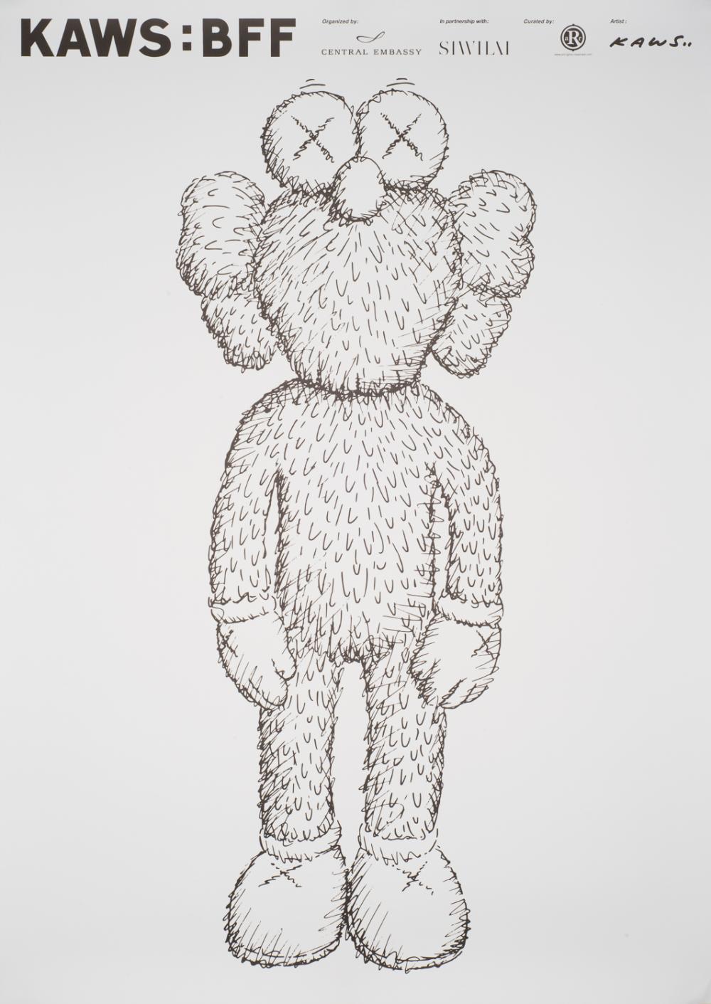 Kaws - BFF 2016 Exhibition Poster