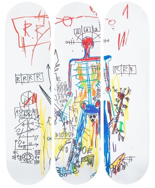 Skateroom X Estate of Jean-Michel Basquiat Robot Triptych