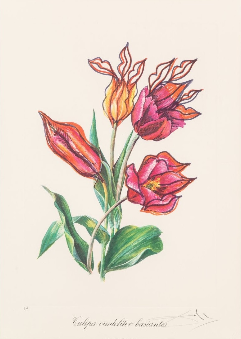 Tulips + Lips (Surrealist Flowers)