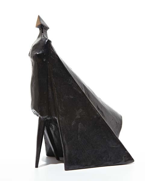 Walking Cloaked Figures VI: one sculpture (Dennis Farr and Eva Chadwick 793)