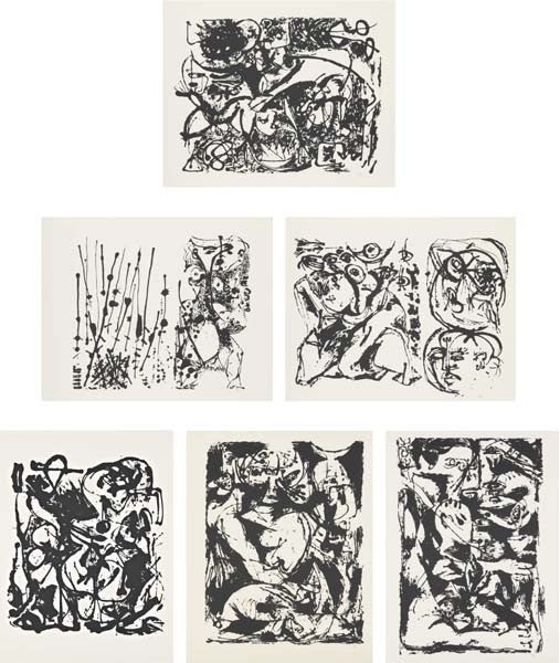 Untitled portfolio, 1951/1964 (Francis Valentine O'Connor, Eugene Victor Thaw and William S. Lieberman 1091-96)