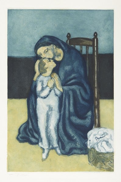 Maternite, by Jacques Villon (after) (Christian Zervos 109, vol. I, p. 55, Mere et Enfant 1901, oil painting; Colette de Ginestet and Catherine Pouillon E670)