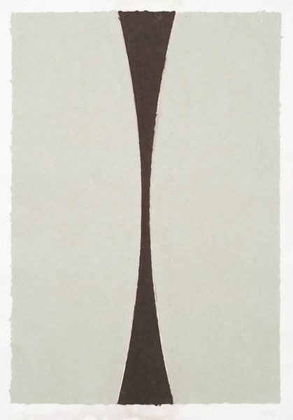 Color Paper Image XI (Gray Curves with Brown) (Axsom 151)