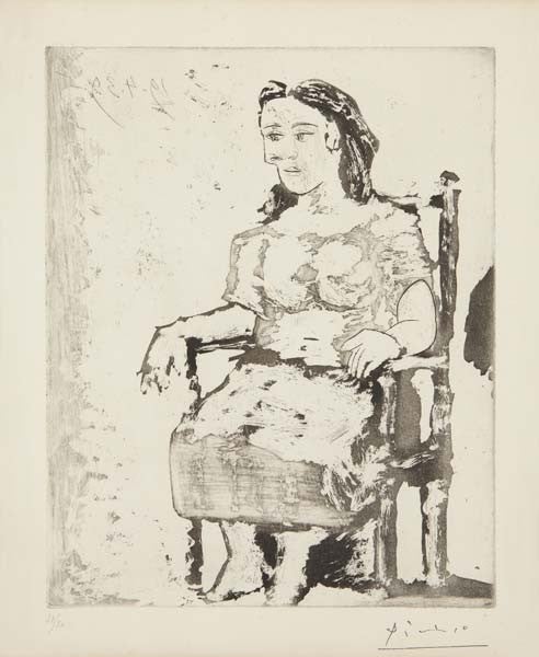 Femme au fauteuil (Bloch 318; Baer 649)
