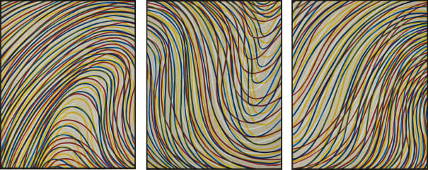 Wavy Lines on Gray from Sequences (3 Works) (Krakow 1998.06)