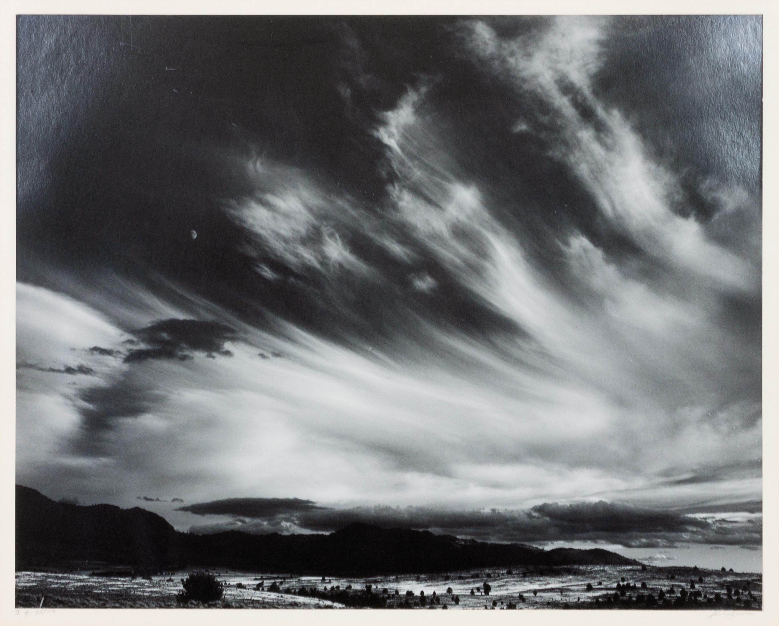 Moon and Clouds, Northern California 1959