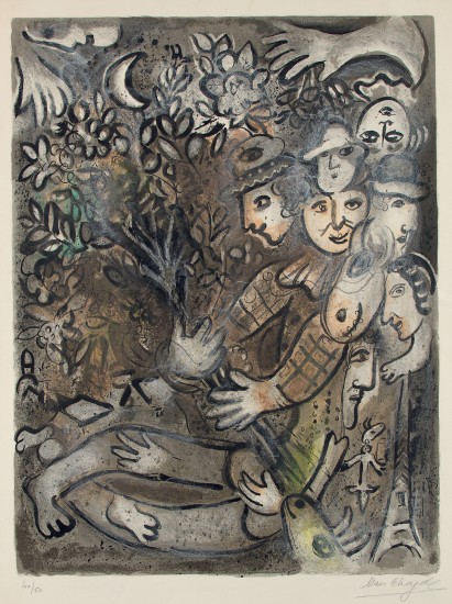 La Famille d'arlequin (The Harlequin Family) (Mourlot 430)