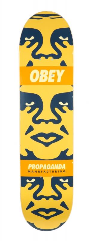 Propaganda Manufacturing 3 Face Obey Giant Skate Deck
