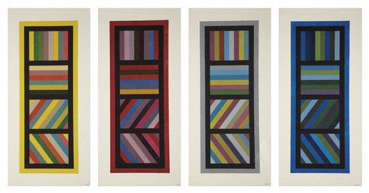 Bands of Color in Four Directions Series