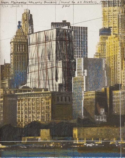 Lower Manhattan Wrapped Building, Project for 2 Broadway, New York (Schellmann and Benecke 118)