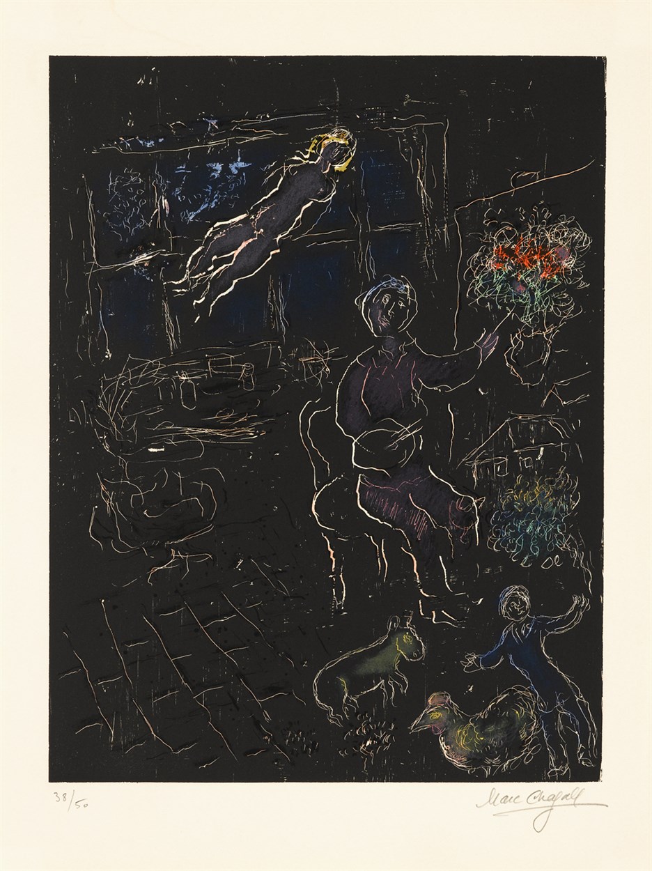 The Studio at Night (Mourlot 961)