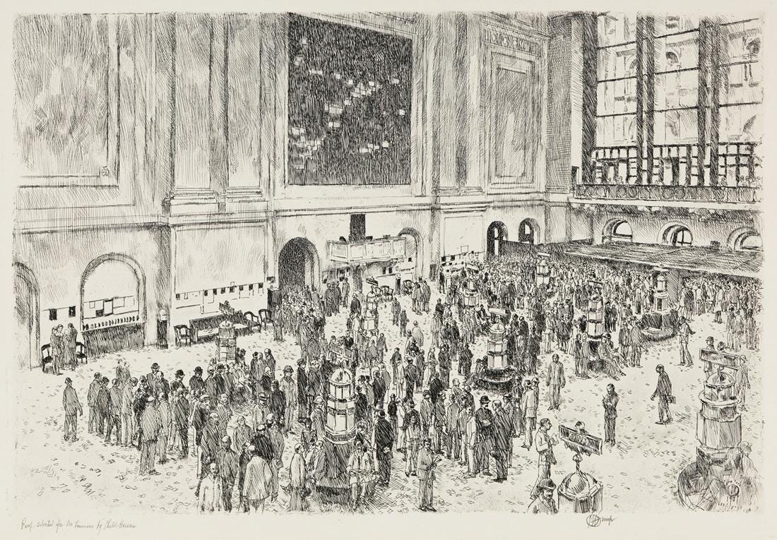 Floor of the Stock Exchange (Cortissoz/Clayton 266)