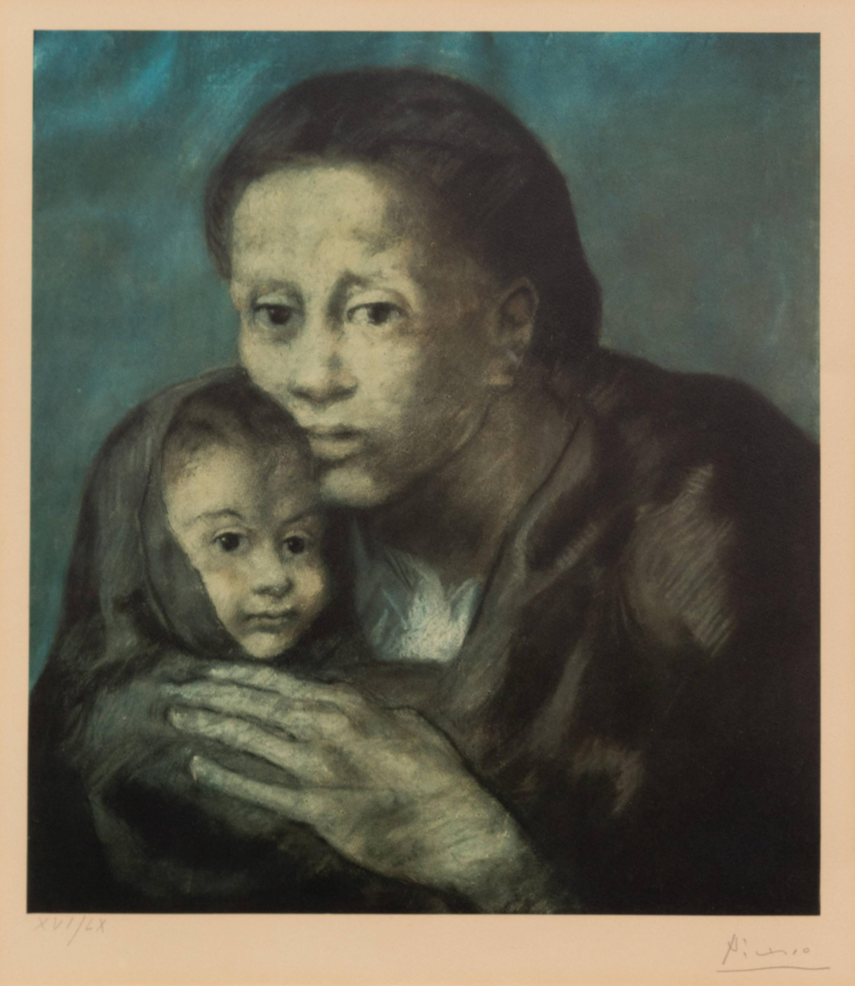 Mere et enfant au fichu (Mother and Child with Shawl) (from the Barcelona Suite) (after) (Czwiklitzer 231)