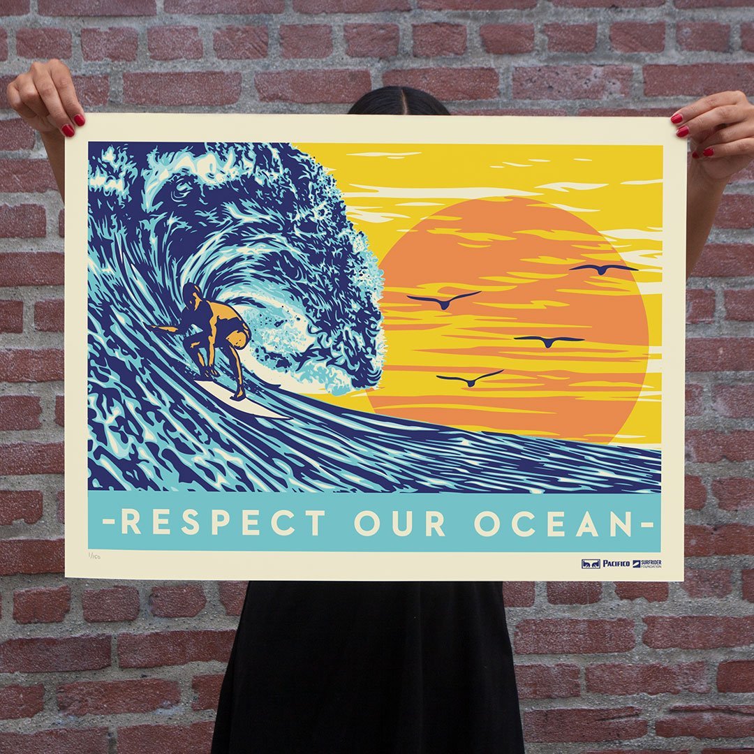 Obey x Pacifico x Surfrider Print