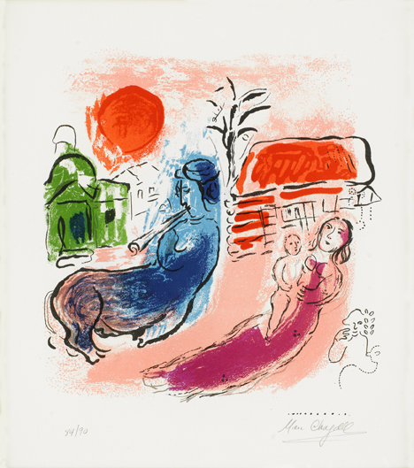 Maternite Au Centaure Plate 4 From Chagall (Mourlot 195)