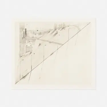 Diagonal Ridge (from Recent Etchings I)