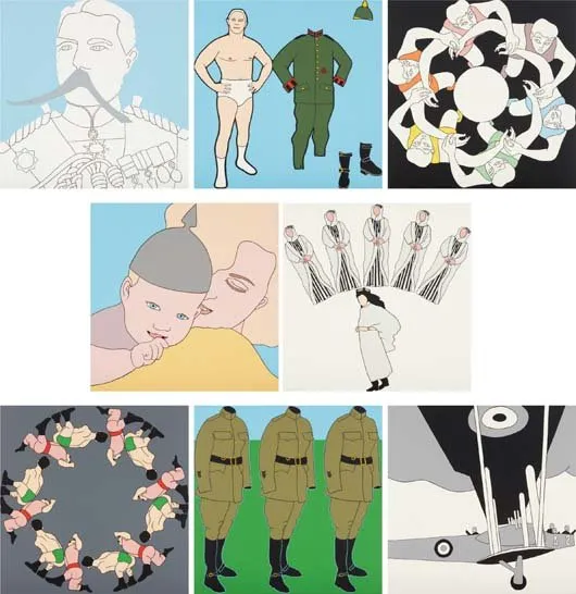Panoply: Eight Silkscreen Prints Inspired by the Splendours of the Great War portfolio