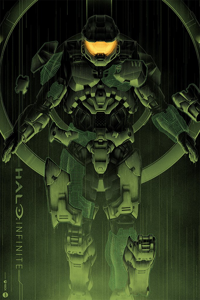 Halo Infinite Screenprinted Poster 