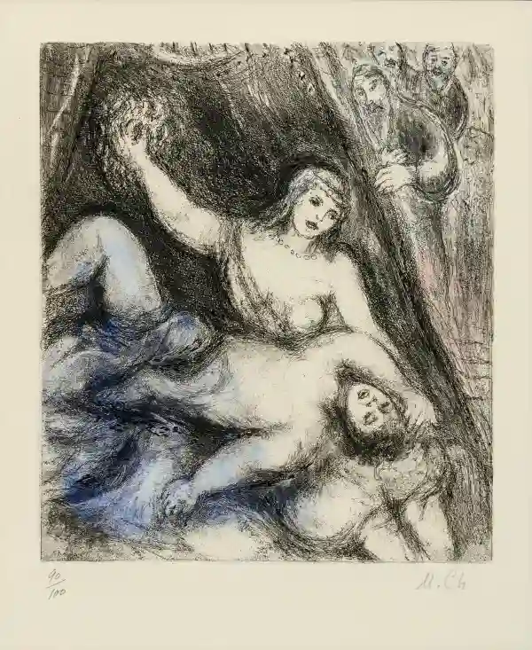 Samson and Delilah (from the Bible Series) (Cramer 30)