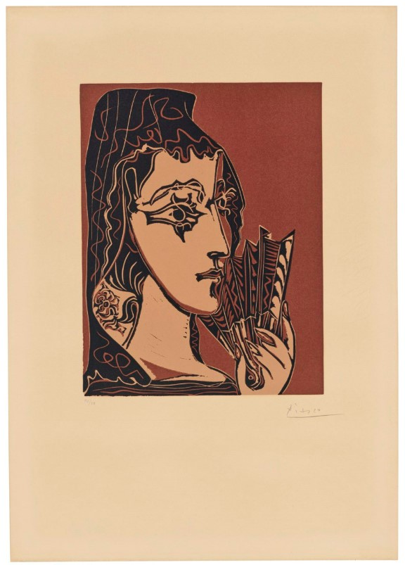 Portrait de Jacqueline en Carmen (L'espagnole) (Bloch 1095, Baer 1324)